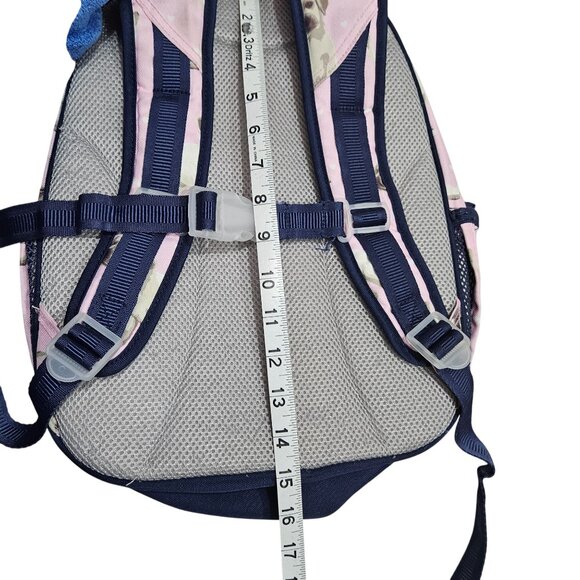 Pottery Barn Kids Pink & Navy‎ Puppy Print Backpack Multiple Compartments - Picture 11 of 11